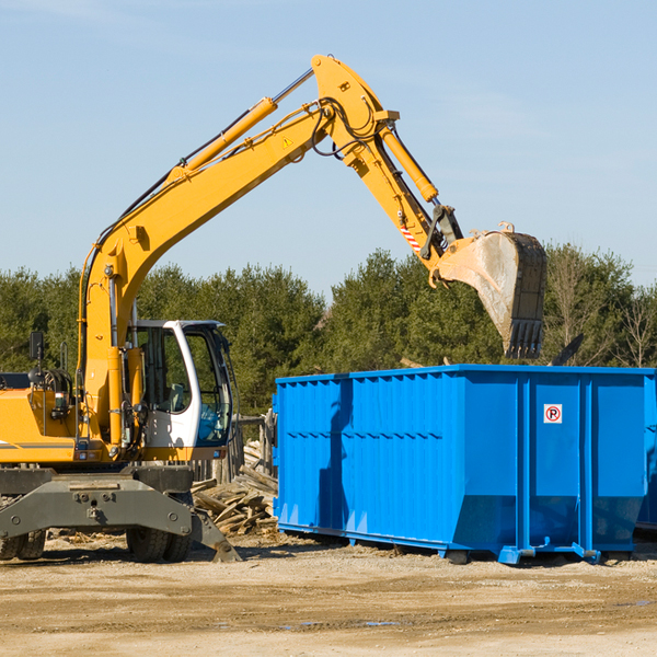 are there any restrictions on where a residential dumpster can be placed in Pine Manor FL